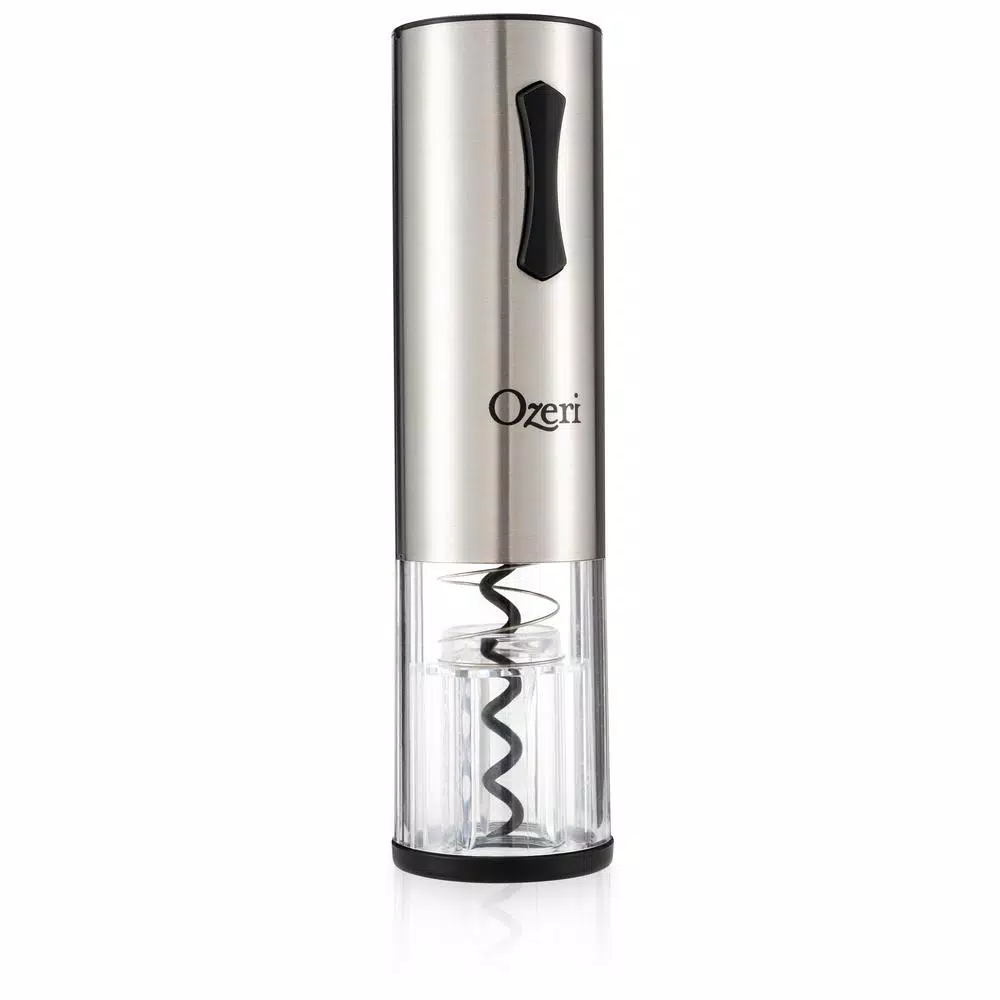 Ozeri Travel Series USB Rechargeable Electric Wine Opener, Cordless with Transparent Shell