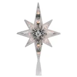 Northlight 10.75 in. Faceted Star of Bethlehem Christmas Tree Topper - Prelit Clear Lights thumbnail 1