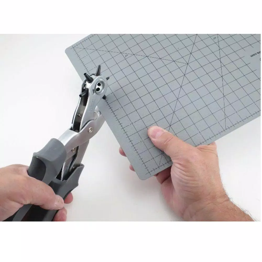 General Tools Heavy Duty Revolving Hole Punch Pliers with 6 Sizes