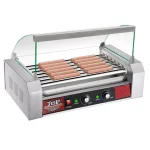 Great Northern Popcorn Commercial 1400W 18-Hot Dog 7-Roller Grilling Machine with Cover thumbnail 8