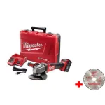 Milwaukee M18 FUEL 18V Brushless 4-1/2 in. Angle Grinder Kit w/ 5.0 Ah Battery, Charger & Diamond Blade thumbnail 10