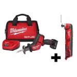 Milwaukee M12 FUEL 12V Brushless Cordless HACKZALL Reciprocating Saw Kit with Free M12 Oscillating Multi-Tool thumbnail 1