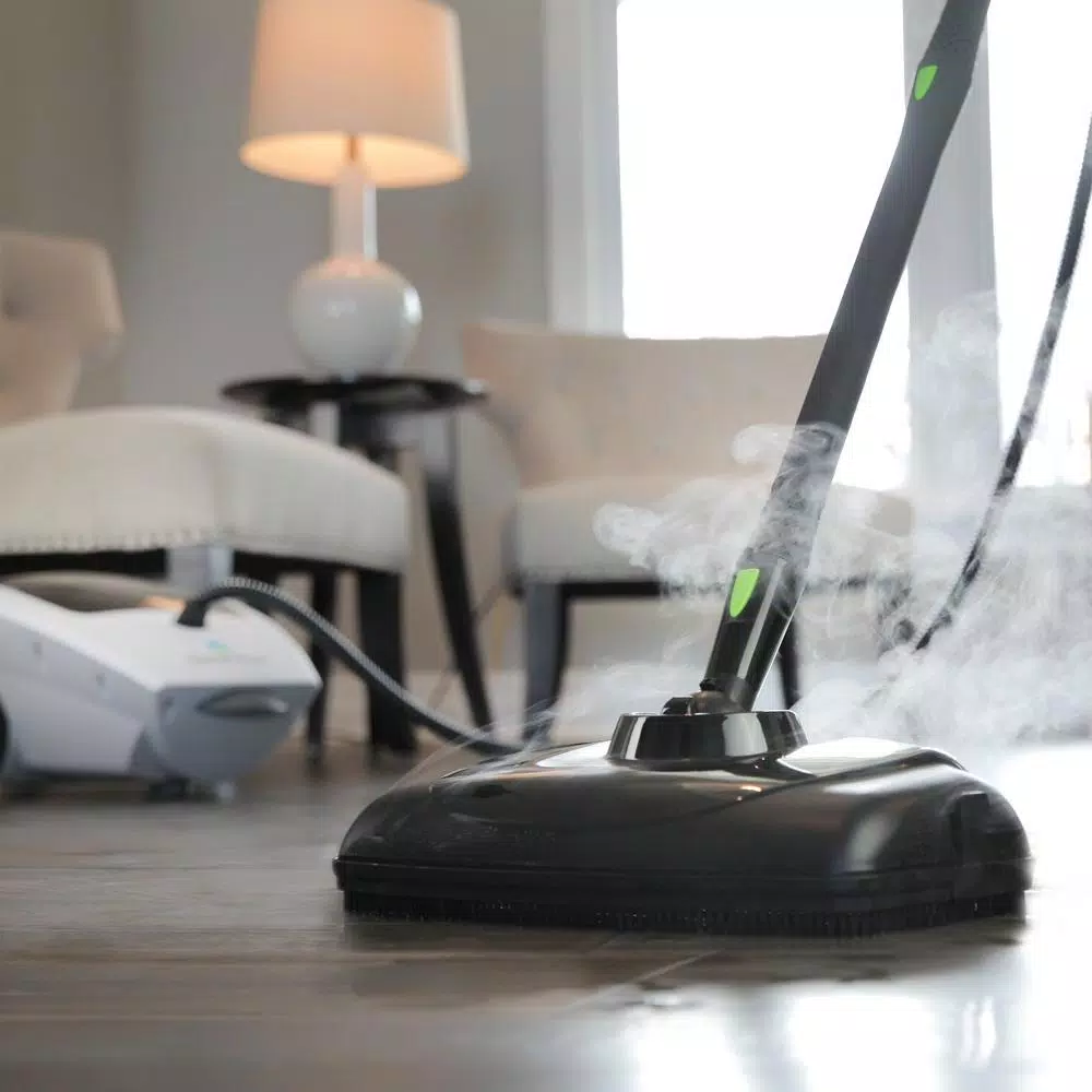 SteamFast SF-375 Deluxe Canister Steam Cleaner, 1500W, 48 oz. Tank, 18 Attachments