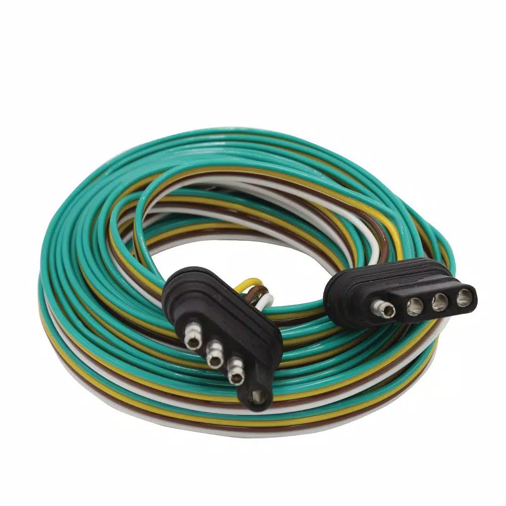 TowSmart 24 ft. Trailer Wiring Connector, 4-Way Flat Electrical Connection