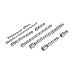 Industro 9-Piece Wobble Extension Bar Set, 1/4 in., 3/8 in. and 1/2 in. Drive, Chrome Vanadium Steel thumbnail 1