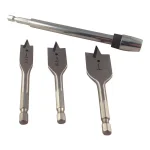 BLU-MOL Xtreme 4-Piece Spade Bit Set with 6 in. QC Extension thumbnail 1