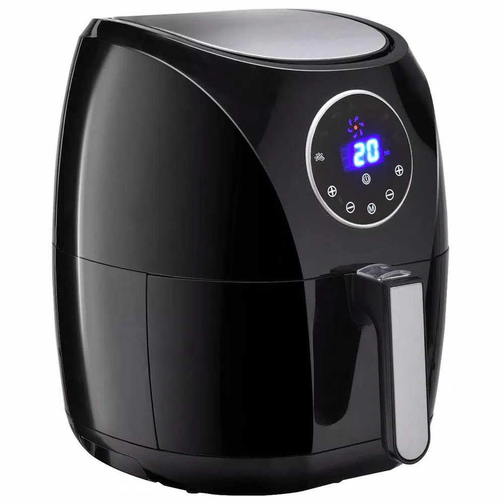 Costway 1400W Electric Air Fryer, 3.4 Qt. Digital LCD Touch Screen, Adjustable Temperature & Timer