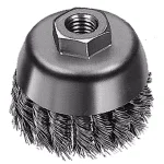 Milwaukee 3 in. Carbon Steel Brush Knot Cup for Grinders thumbnail 1