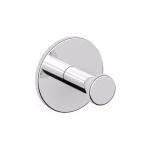 Nameeks Boutique Hotel Collection Chrome Brass Wall Mounted Single Bathroom Hook thumbnail 1