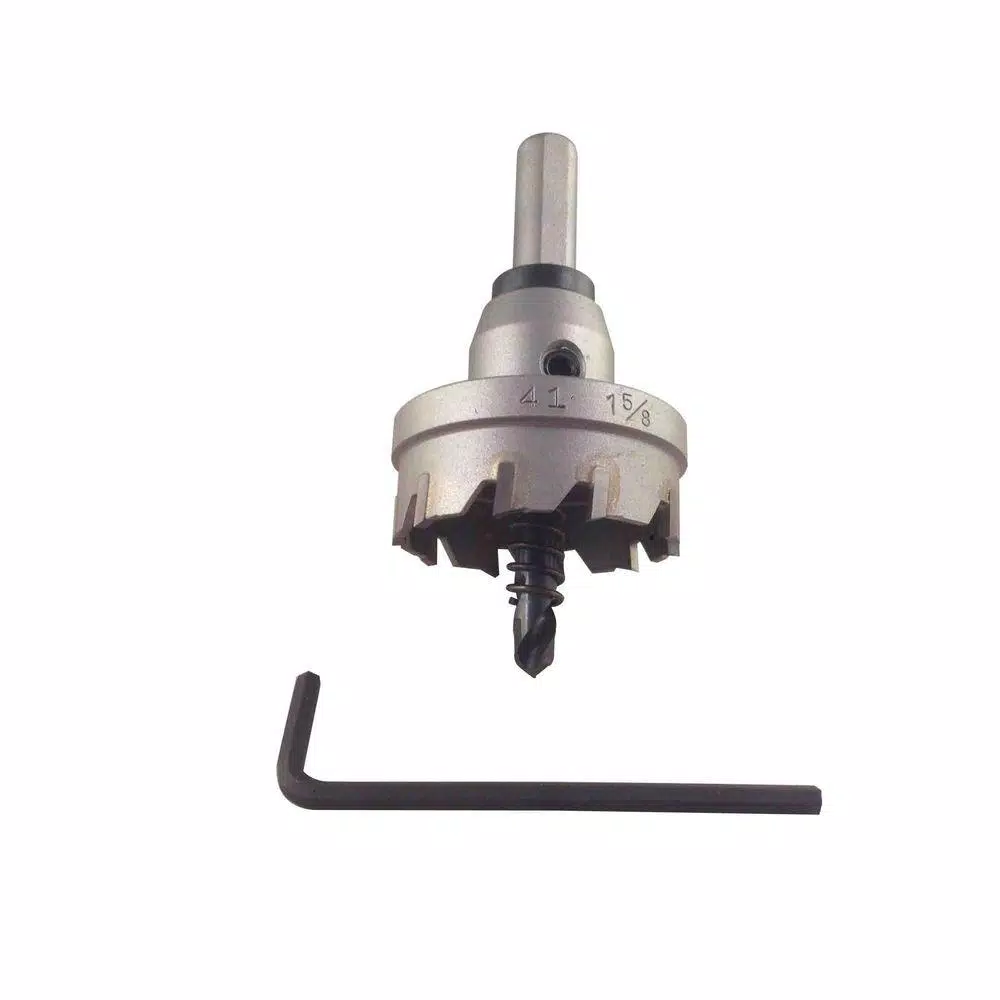 BLU-MOL 1-5/8 in. Tungsten Carbide Hole Saw for Metal Cutting