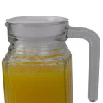 Unbranded Embellished Glass Decorative Pitcher, 33.8 fl. oz. Modern Clear Glassware thumbnail 4