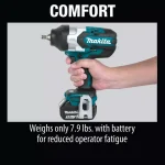 Makita 18V LXT Brushless High Torque 1/2 in. Sq. Drive Impact Wrench Kit with 14 Pc. Socket Set thumbnail 10