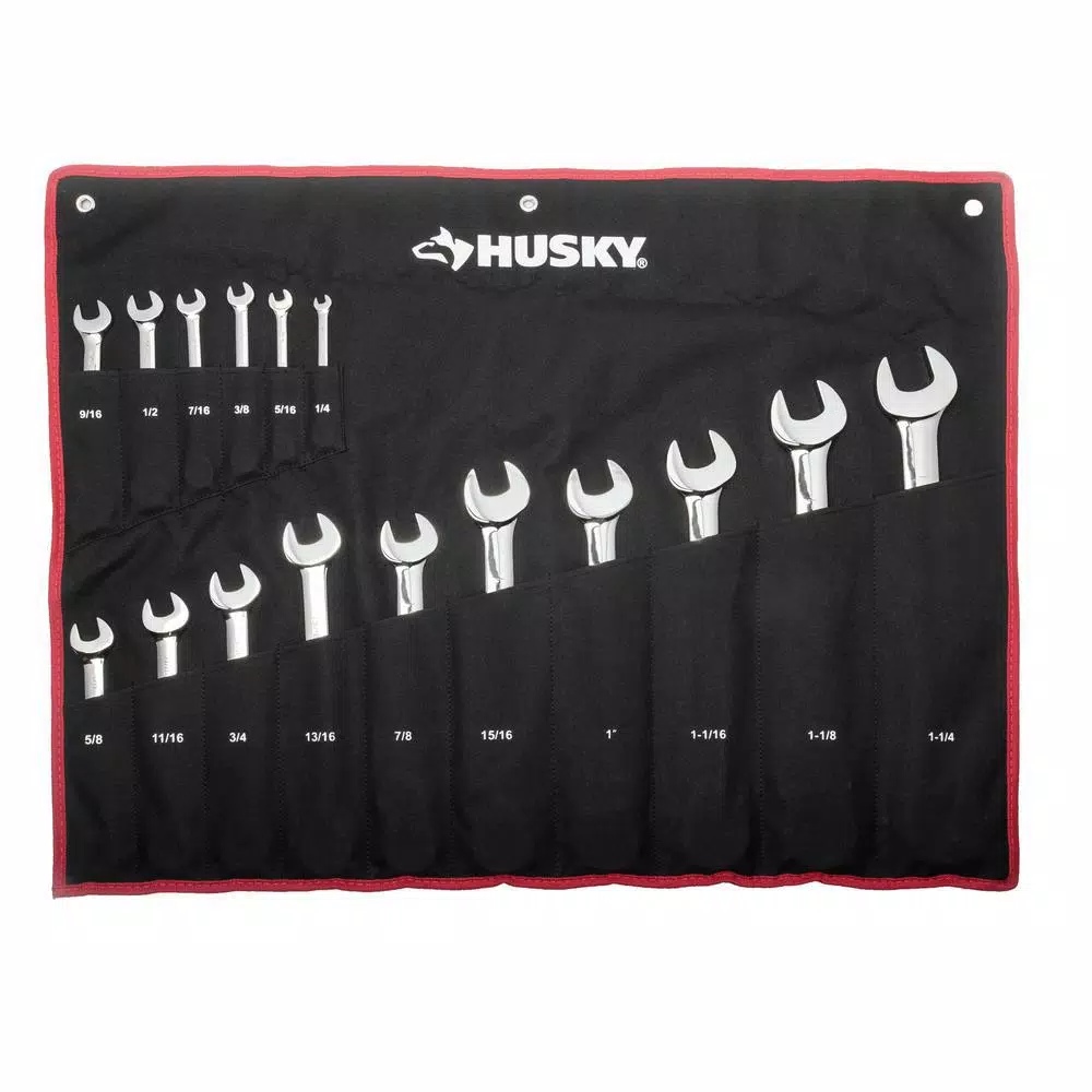 Husky 34-Piece Metric and SAE Ratcheting Wrench Set