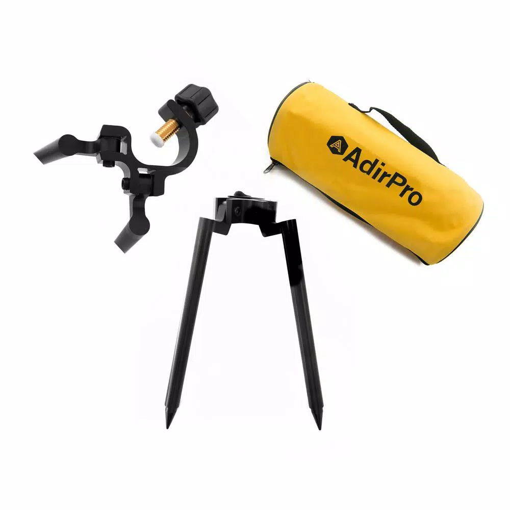 AdirPro 12 in. Mini Prism Bipod with 10 in. Aluminum Legs