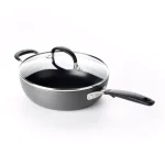 OXO Good Grips 9.5 in. Hard-Anodized Aluminum Nonstick Skillet with Glass Lid, Gray thumbnail 5