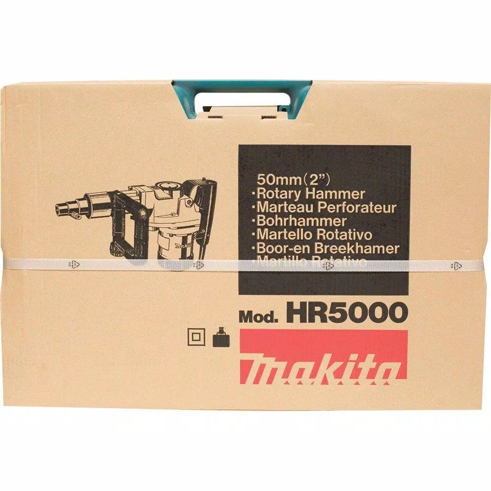 Makita HR5000 2 in. Corded Rotary Hammer Drill, 11 Amp, Spline Shank with Hard Case
