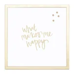 Petal Lane Home What Makes Me Happy Magnetic Memo Board with Gold Frame thumbnail 1
