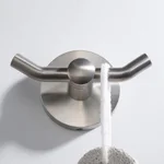 Kraus Elie Double Robe and Towel Hook, Brushed Nickel thumbnail 8