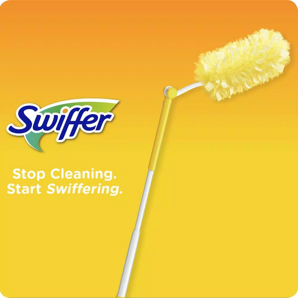 Swiffer Duster Starter Kit with Extendable Handle and Microfiber Dusters