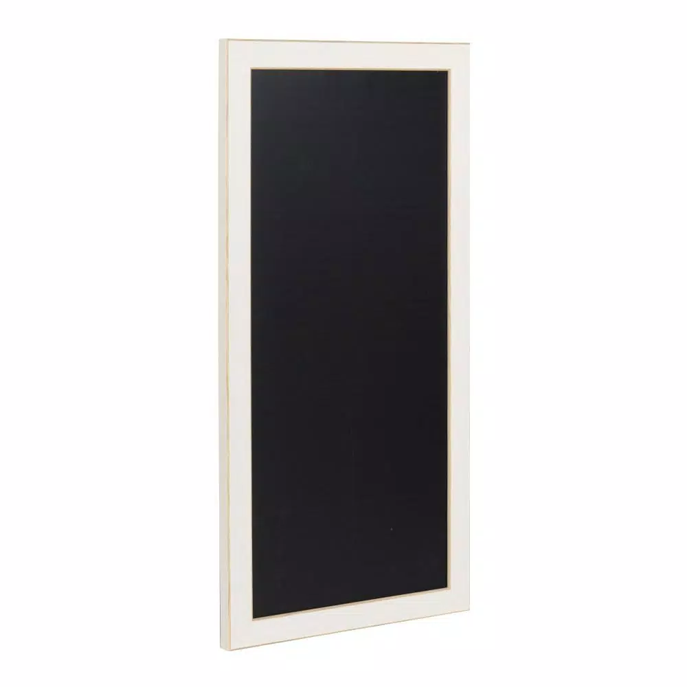 DesignOvation Wyeth Framed Magnetic Chalkboard Memo Board, 13 x 26 in.