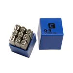 Capri Tools Professional 1/4 in. Number Stamp Set, 9-Piece Chrome Vanadium Steel thumbnail 1