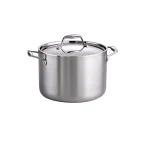 Tramontina Gourmet 8 Qt. Tri-Ply Clad Stainless Steel Stock Pot with Lid thumbnail 1