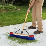 Harper 24 in. Outdoor Wet/Dry Push Broom with 60 in. Hardwood Handle thumbnail 2