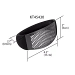 Unbranded Stainless Steel Garlic Rocker Press - Ergonomic Black Handle Garlic Masher and Mincer thumbnail 2