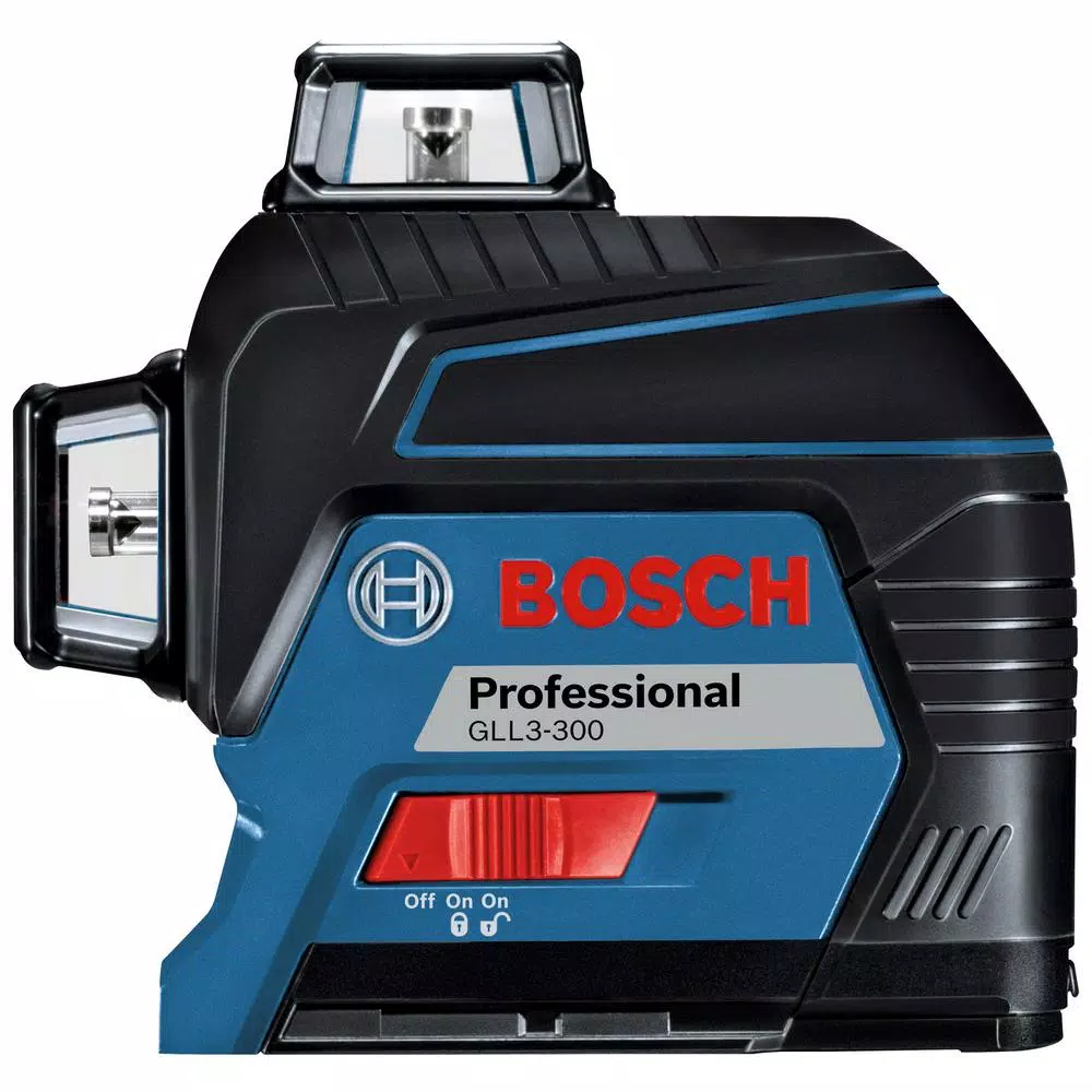 Bosch GLL3-300 360-Degree 3-Plane Self-Leveling Line Laser, 300 ft. Range
