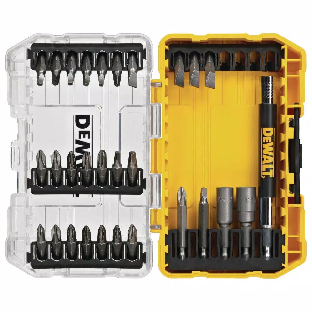 DEWALT 43-Piece Screwdriver and Black Oxide Drill Bit Set with Tough Case