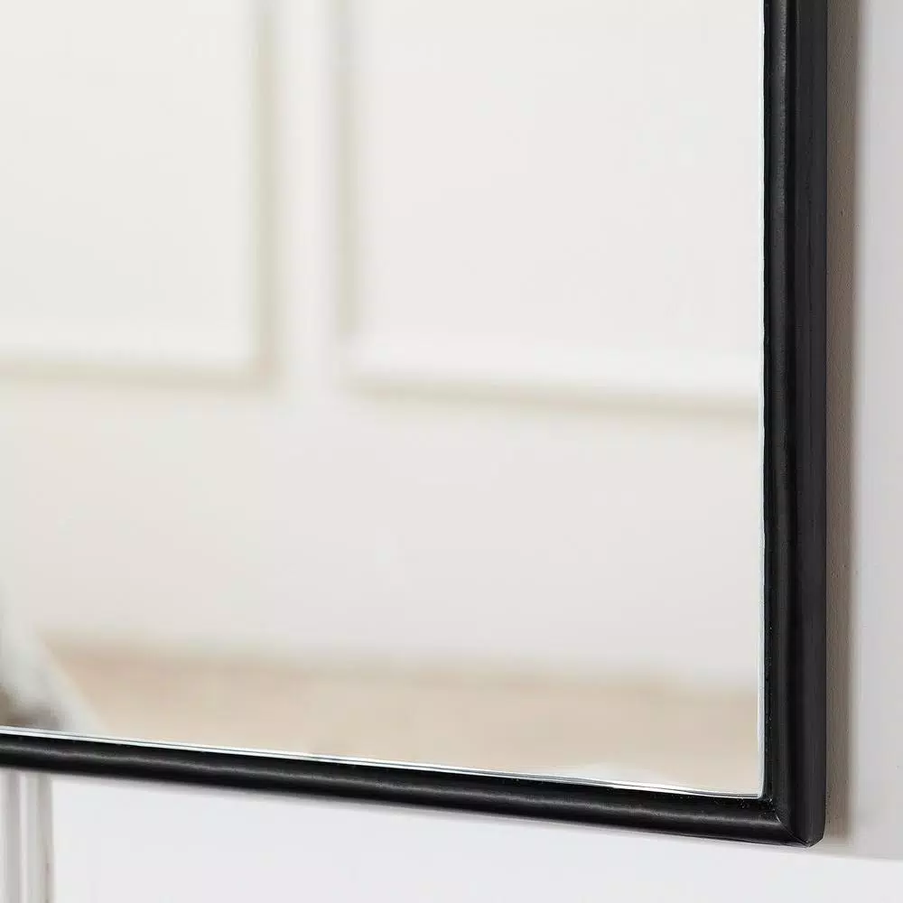 Home Decorators Collection Medium Arched Black Classic Accent Mirror