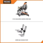 RIDGID 12 in. Dual Bevel Sliding Miter Saw, 15 Amp, 70° Miter Capacity thumbnail 2