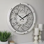 FirsTime Whitney 20 in. Farmhouse Wall Clock - Antique Cream Distressed Finish thumbnail 1