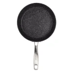 MasterPan Granite Ultra 11 in. Cast Aluminum Nonstick Ceramic Frying Pan, Black Marble thumbnail 2