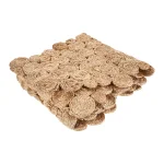 LR Resources Natural Jute Rectangle Indoor Table Runner - 16 in. x 80 in. - Bohemian Farmhouse Style thumbnail 3