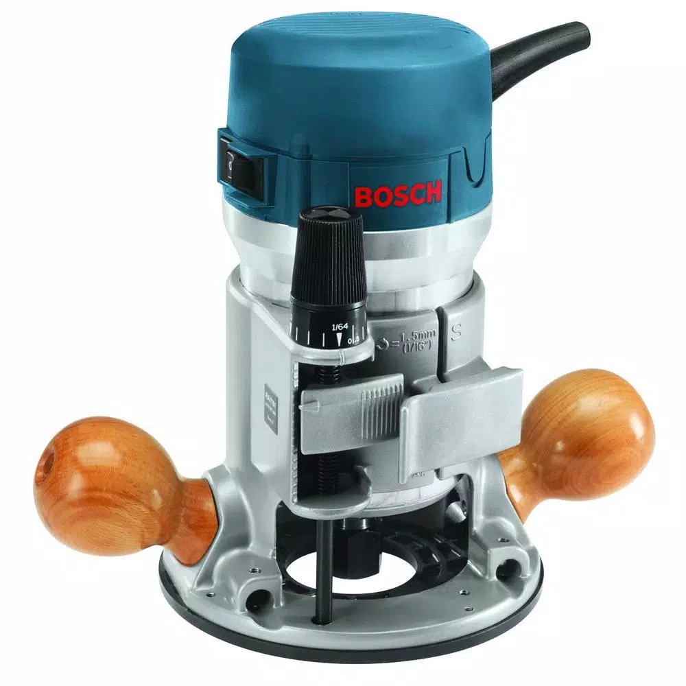 Bosch 2 HP 11 Amp Corded Fixed-Base Router Kit with 6 Accessories