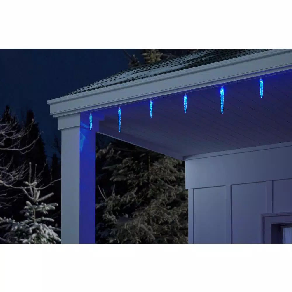 LightShow ColorMotion 24-Light Multi-Color Deluxe LED Icicle Christmas String Lights