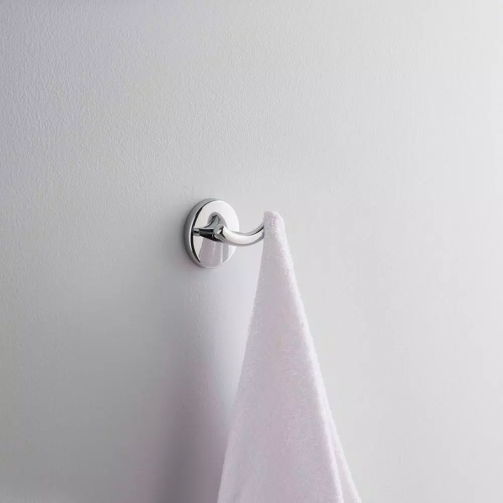 Glacier Bay Dorset Double Robe Hook, Chrome Finish