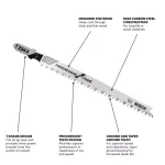 Bosch Progressor 4-1/2 in. High Carbon Steel T-Shank Jigsaw Blade Set for Wood, 35 TPI (3-Pack) thumbnail 2