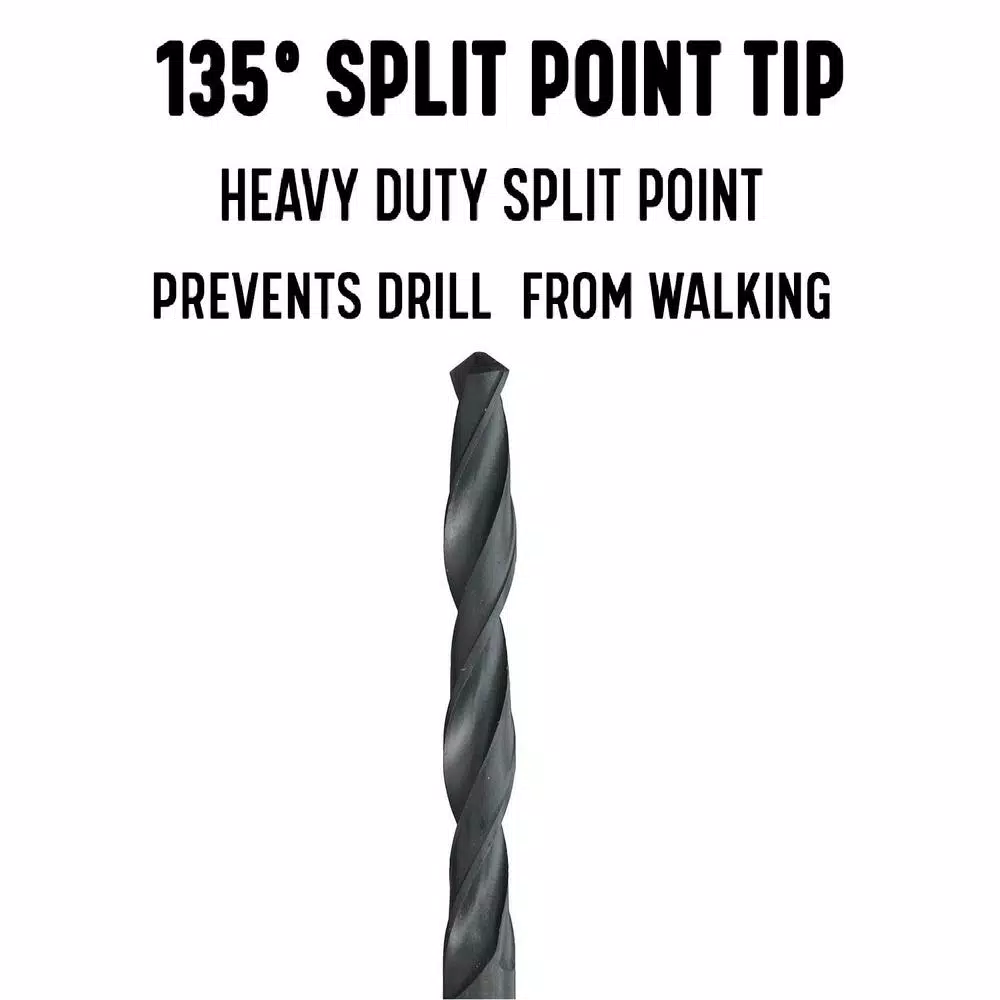 Drill America DWDCO M35 Cobalt Reduced Shank Drill Bit Set, 5-Piece, 9/16 in. - 1 in.