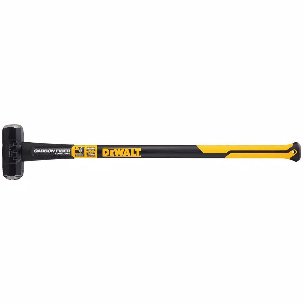 DEWALT 8 lb. Exo-Core Sledge Hammer with 33 in. Fiberglass Handle