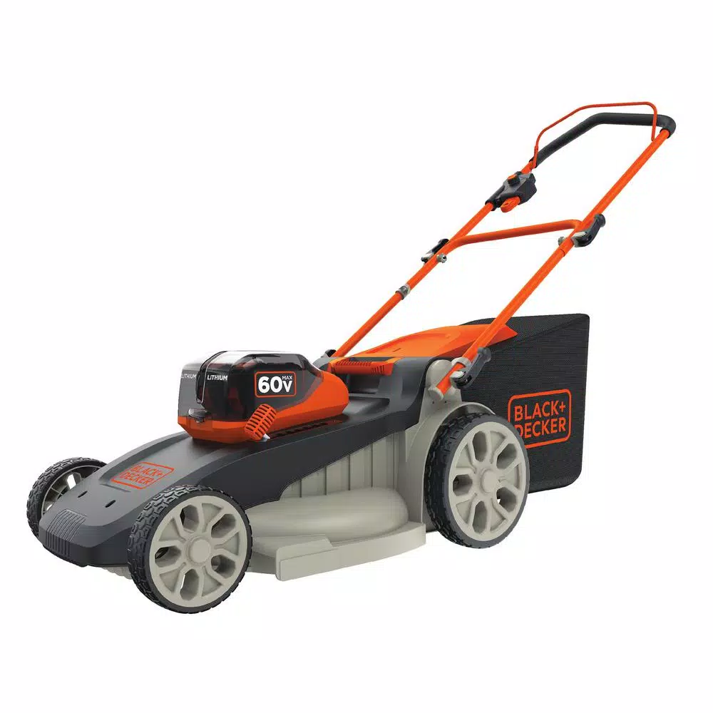BLACK+DECKER 60V MAX Cordless 20 in. Walk Behind Push Lawn Mower with (2) 2.5 Ah Batteries and Charger