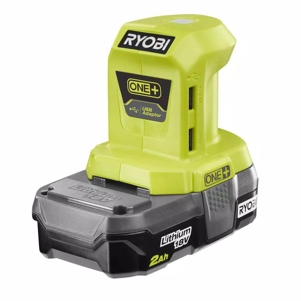 RYOBI 18V ONE+ Lithium-Ion Portable Power Source with Dual USB Ports