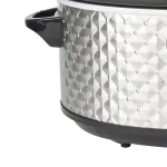 Brentwood Appliances 7 Qt. Stainless Steel Slow Cooker with Tempered Glass Lid thumbnail 5