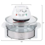 Classic Cuisine Halogen Tabletop Oven with 17 Qt Capacity and 1200W Power thumbnail 2