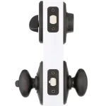 Schlage Wakefield Aged Bronze Single Cylinder Deadbolt and Siena Entry Door Knob Combo Pack thumbnail 2