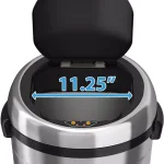 iTouchless 23 Gallon Stainless Steel Touchless Sensor Trash Can with Odor Control and Wheels thumbnail 7