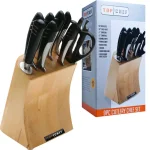 Top Chef Officially Licensed 9-Piece Stainless Steel Knife Set with Wood Block thumbnail 2