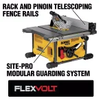 DEWALT FLEXVOLT 60V MAX Cordless Brushless 8-1/4 in. Table Saw Kit with (3) 6.0 Ah Batteries thumbnail 3