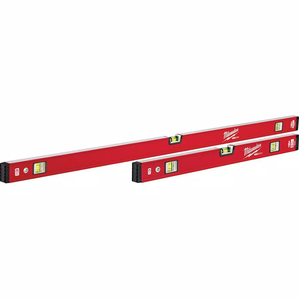 Milwaukee REDSTICK Compact Box Level Set with 10 in. 360-Degree Locking Torpedo Level